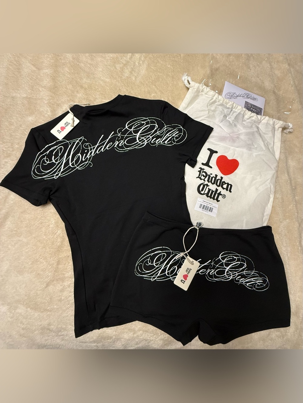 Hidden Cult Graphic Tee and Shorts Set